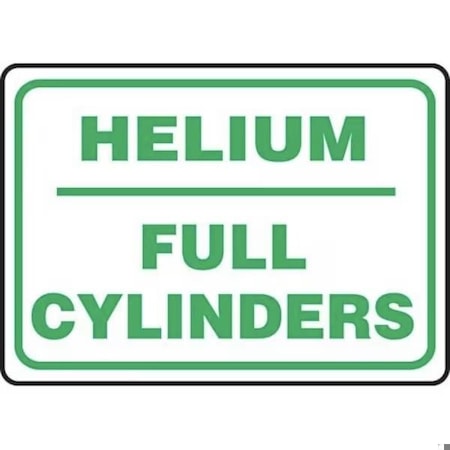 Accuform SAFETY SIGN HELIUM  FULL CYLINDERS MCPG538VA MCPG538VA